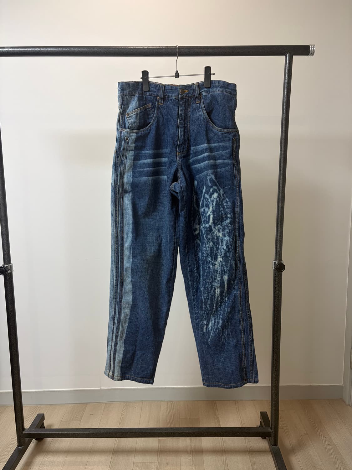 (34) FUBU 플래티넘 후부 올드스쿨 힙합 데님팬츠 상품이미지1