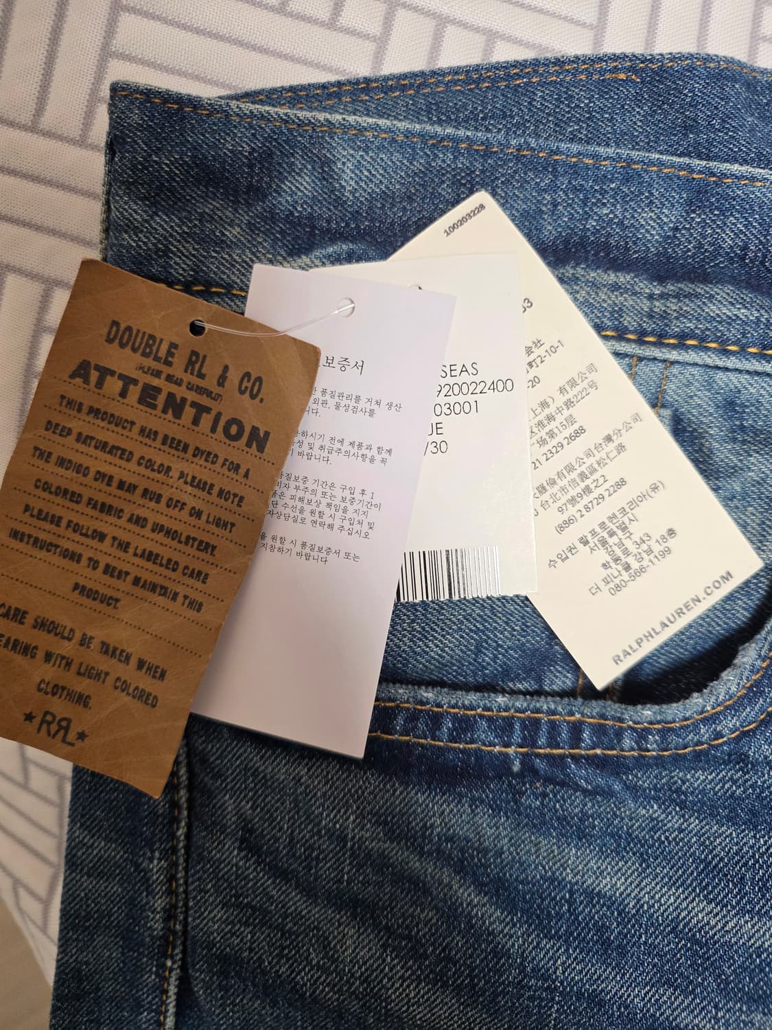 RRL/빈티지 파이브 포켓 그랜드폴스/30*30 상품이미지3