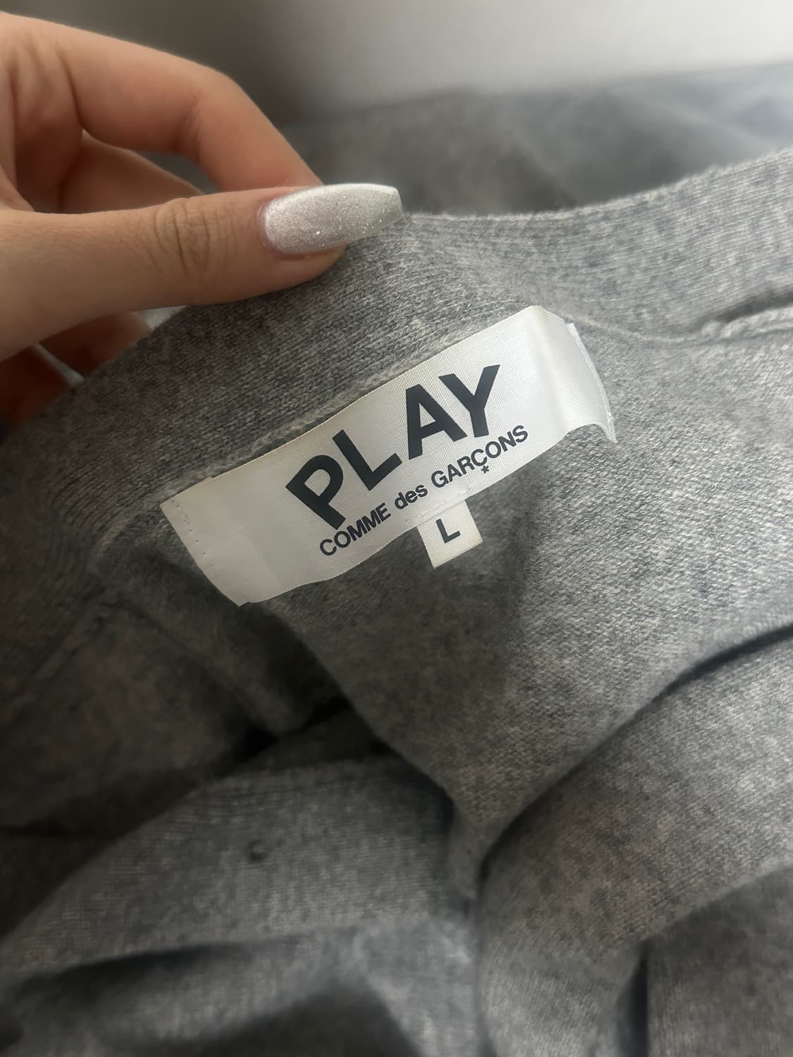 크림 꼼데가르송 가디건 L 상품이미지3