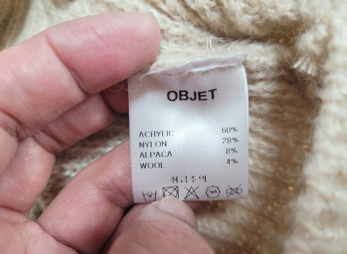오브제(OBJET) 카시아 버튼니트 프리사이즈 새상품 상품이미지7