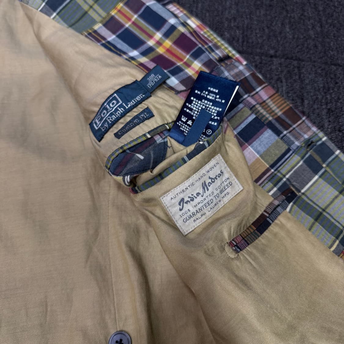 폴로 랄프로렌 마드라스 패치워크 자켓 상품이미지10