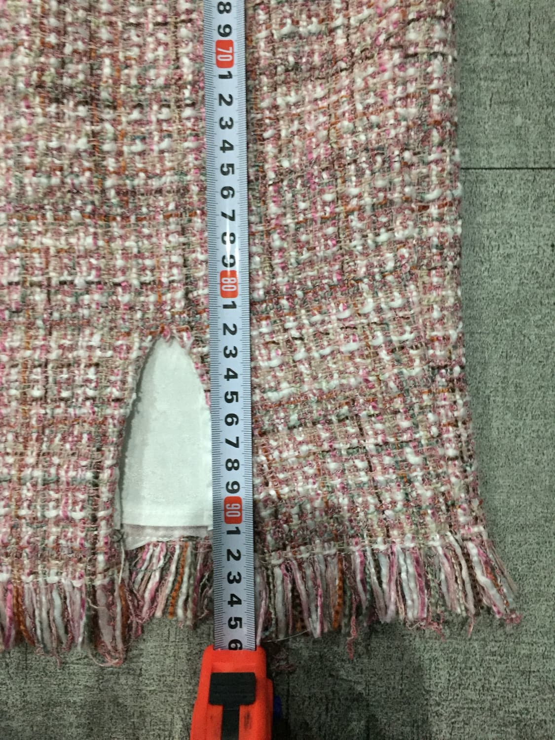 일본빈티지 Jewels 달천깔페어리 트위드 절개미디원피스 핑크 상품이미지3