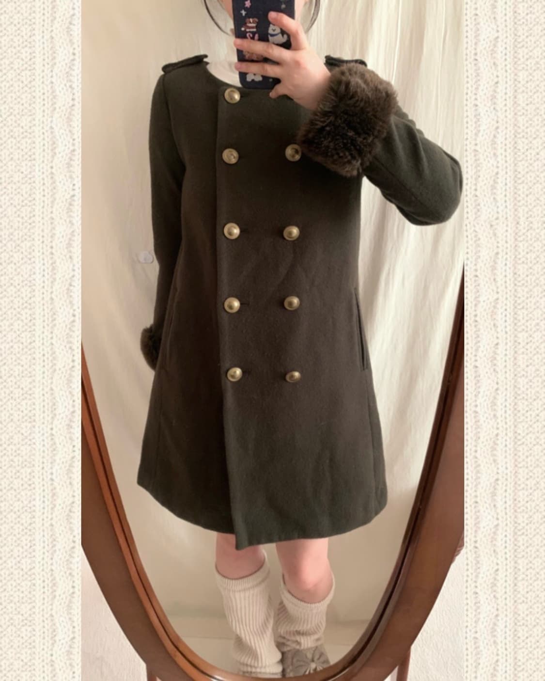 카키 갸루 코트 상품이미지3