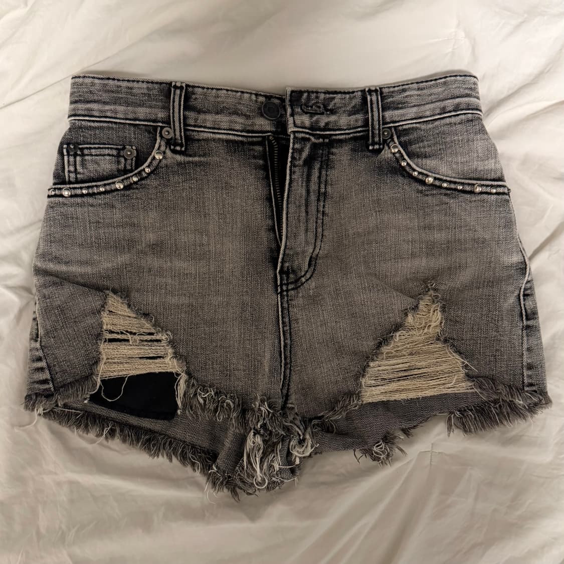 보헤미안서울 디스트로이드 스터드 팬츠 상품이미지3