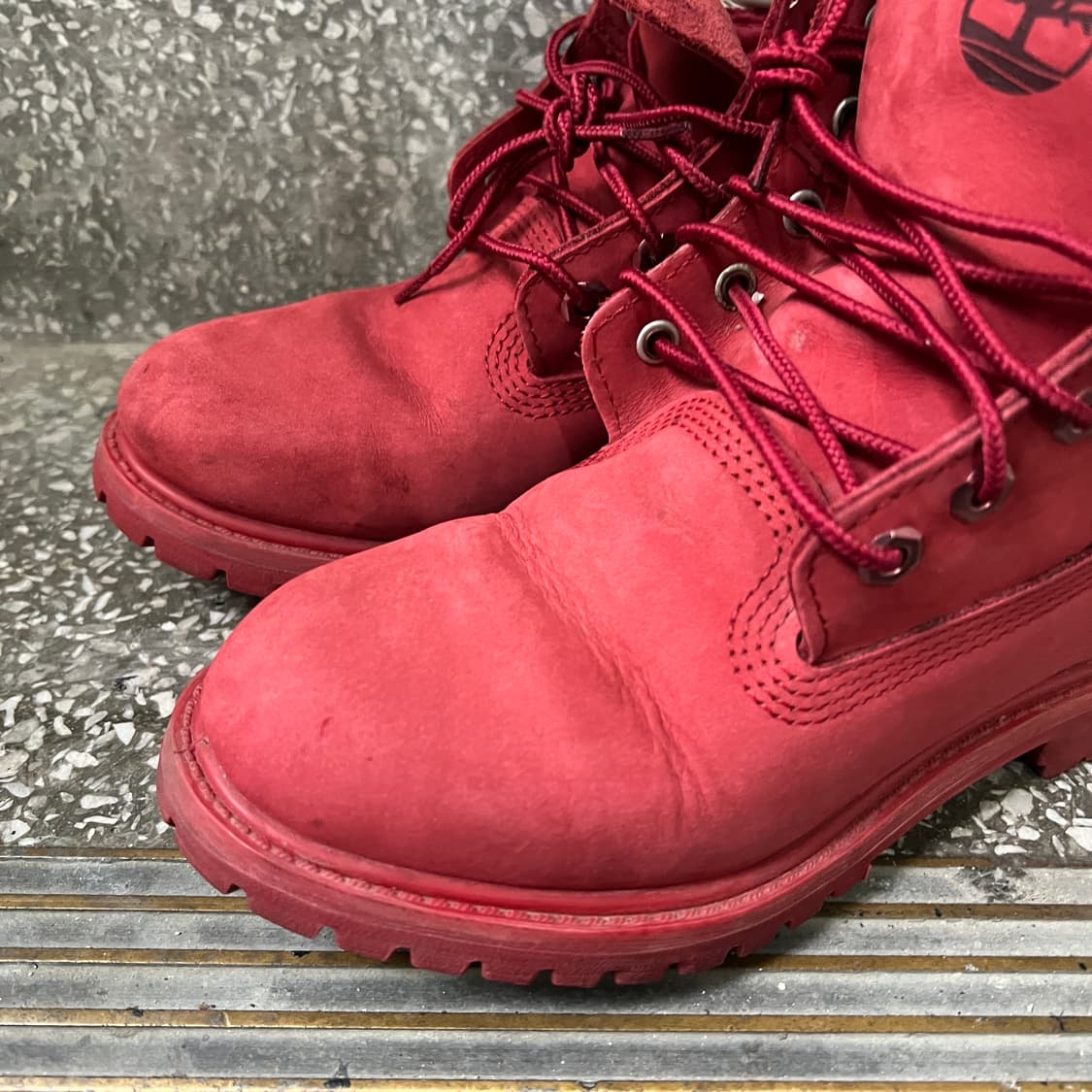 팀버랜드 6인치 프리미엄 워터프루프 레드&화이트 부츠 상품이미지5