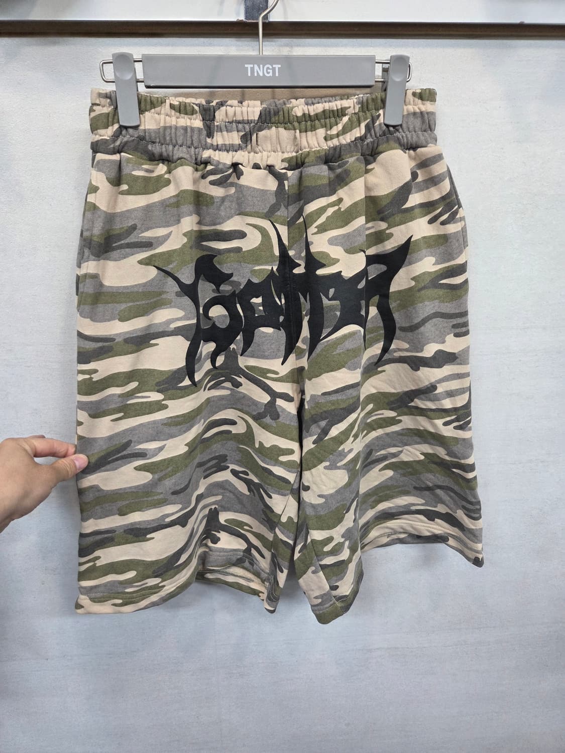 가터 갤러리 빅로고 타이거 카모 스웻 반바지 L 상품이미지1