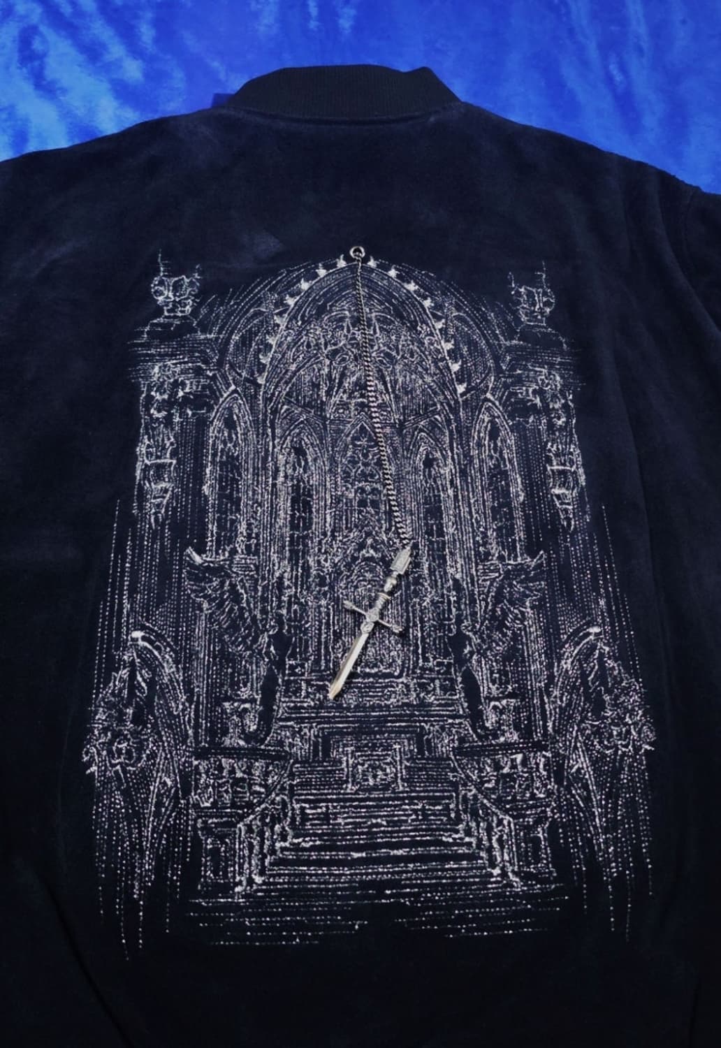 [2] 언더마이카 잔다르크 스웨이드 블루종 상품이미지2