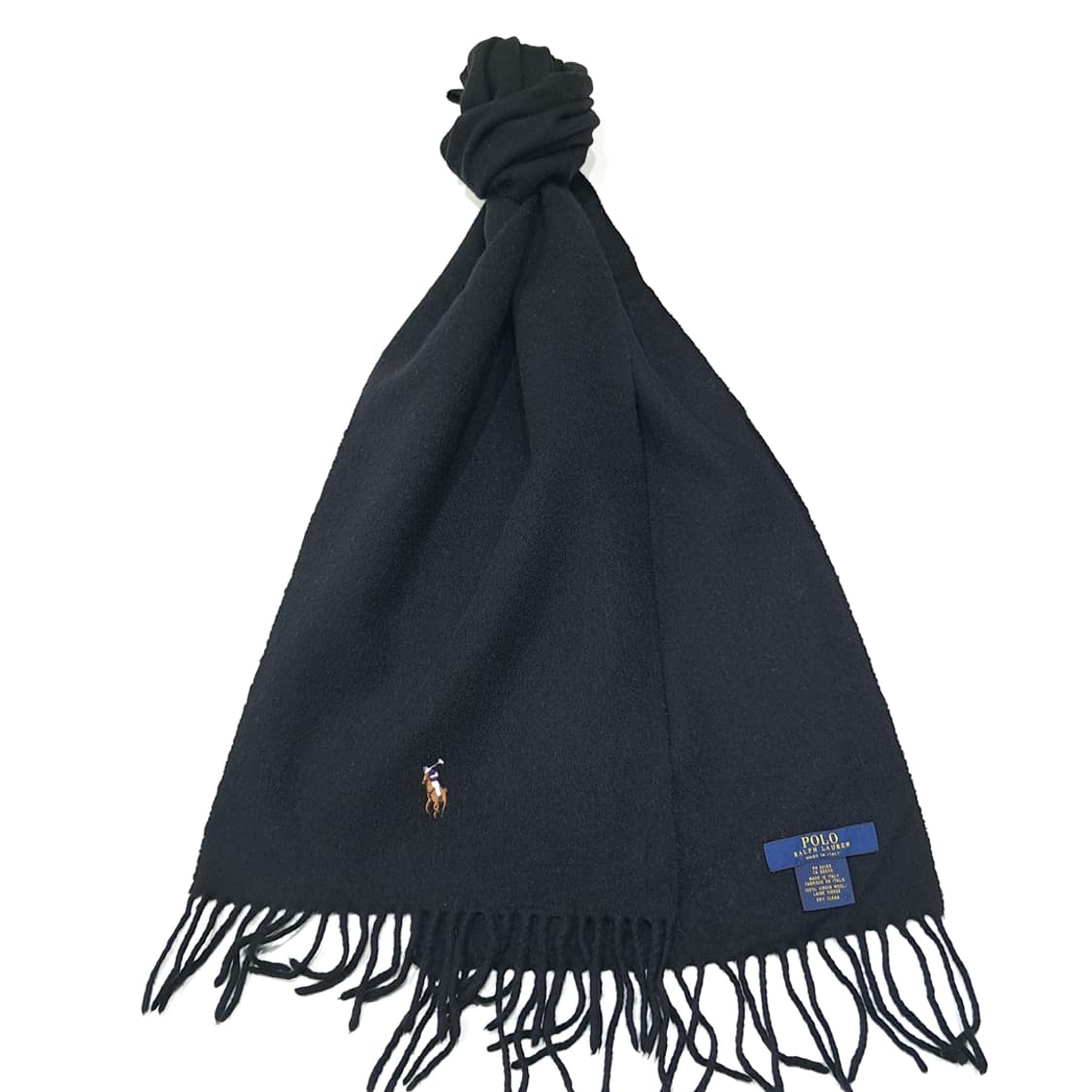 MX522 폴로 90s 이태리판 울 멀티포니 다크네이비 머플러 목도리 상품이미지2