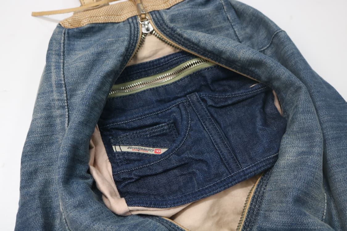 디젤 데님 레더 배색 숄더백 상품이미지9