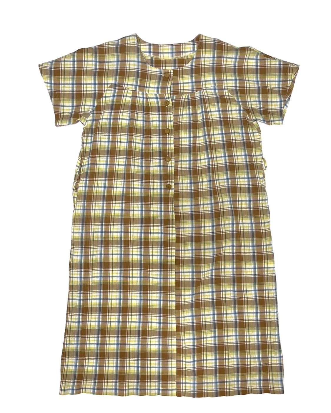 Brown check one piece 상품이미지1