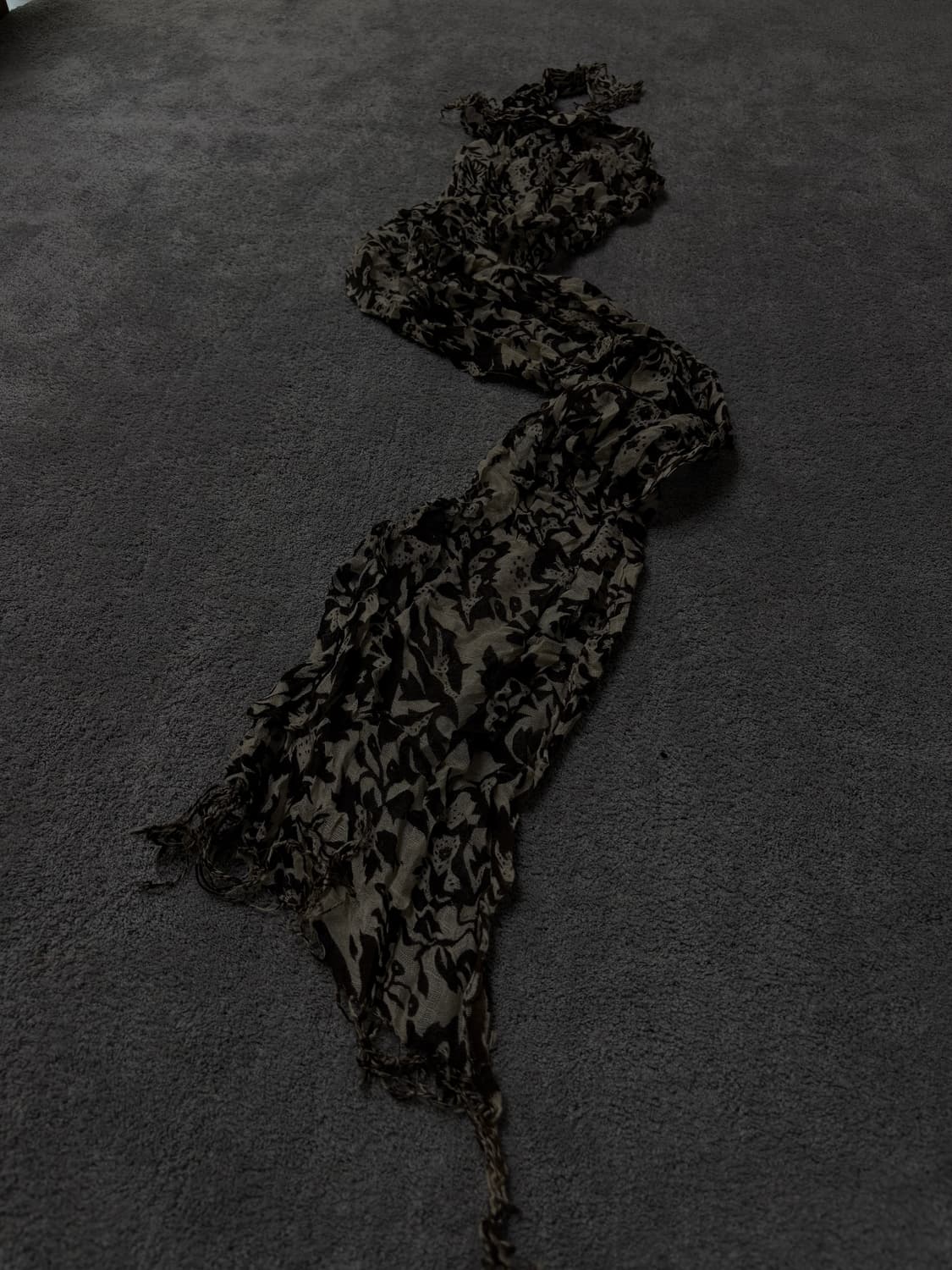 Vintage v-kei punk mood leopard scarfe 상품이미지1