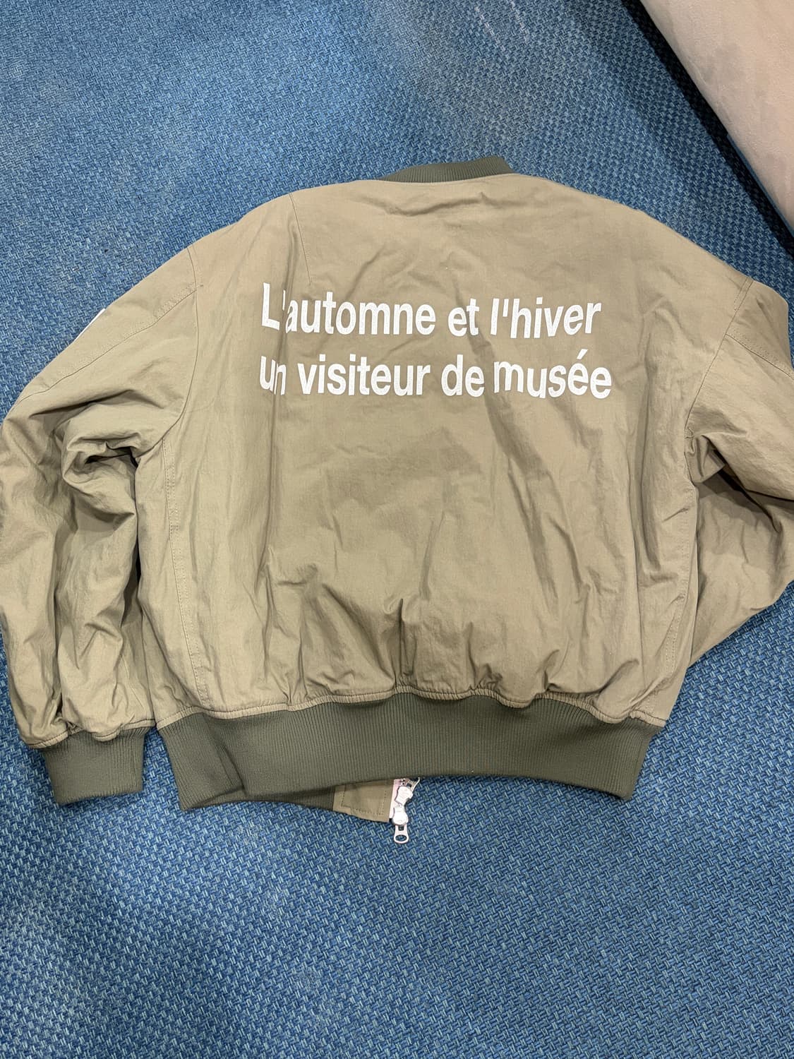 더뮤지엄비지터 one shoulder paded ma-1  상품이미지2