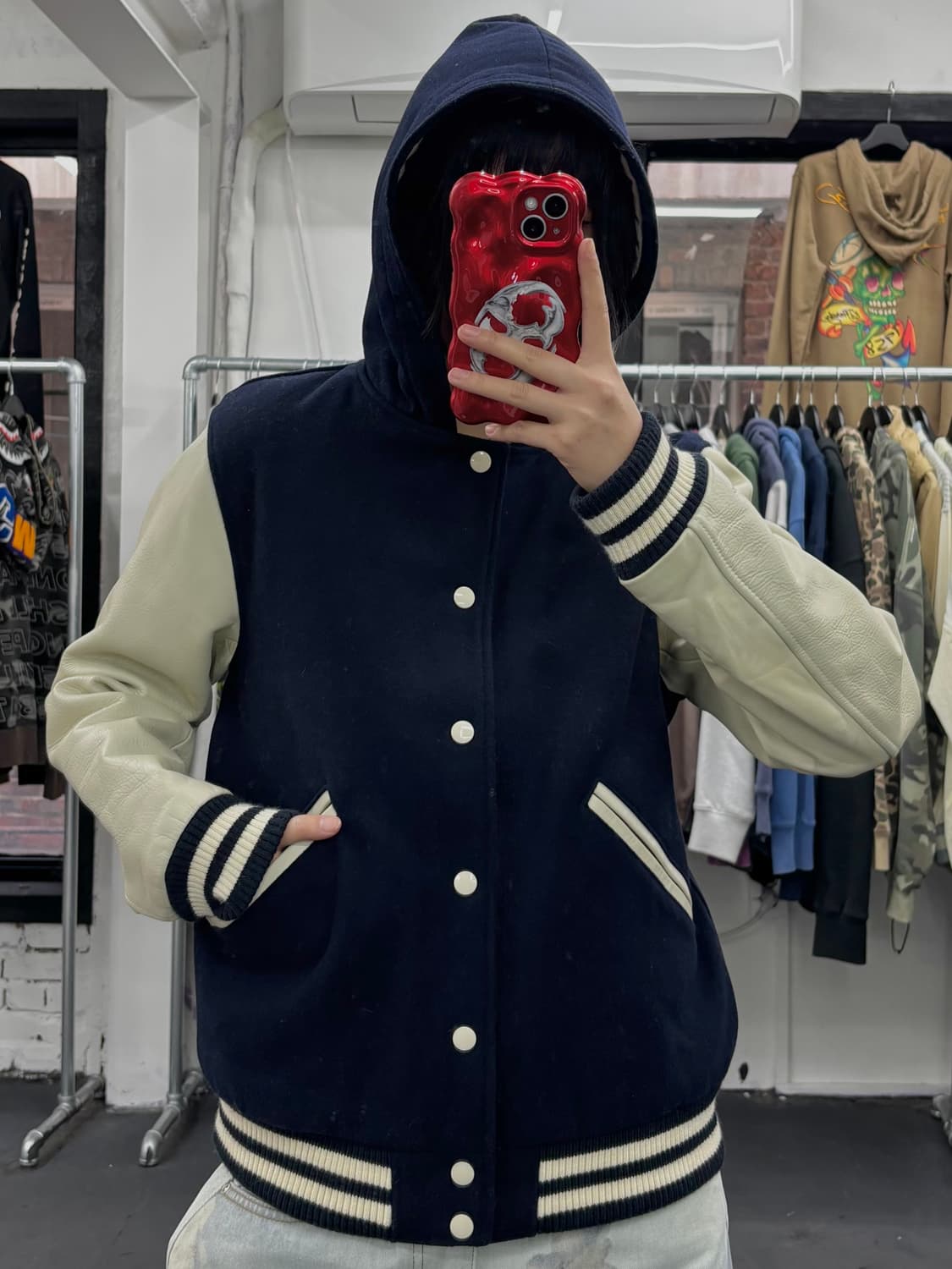 프릭스 스토어 후드 바시티 자켓 상품이미지3