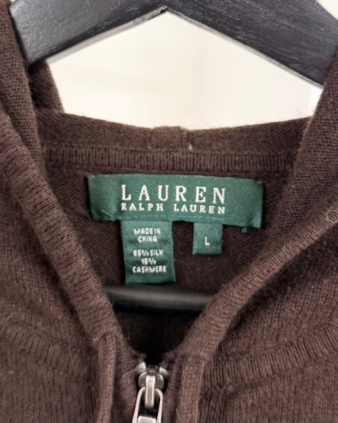 로렌 랄프로렌 브라운 니트 후드집업 상품이미지7