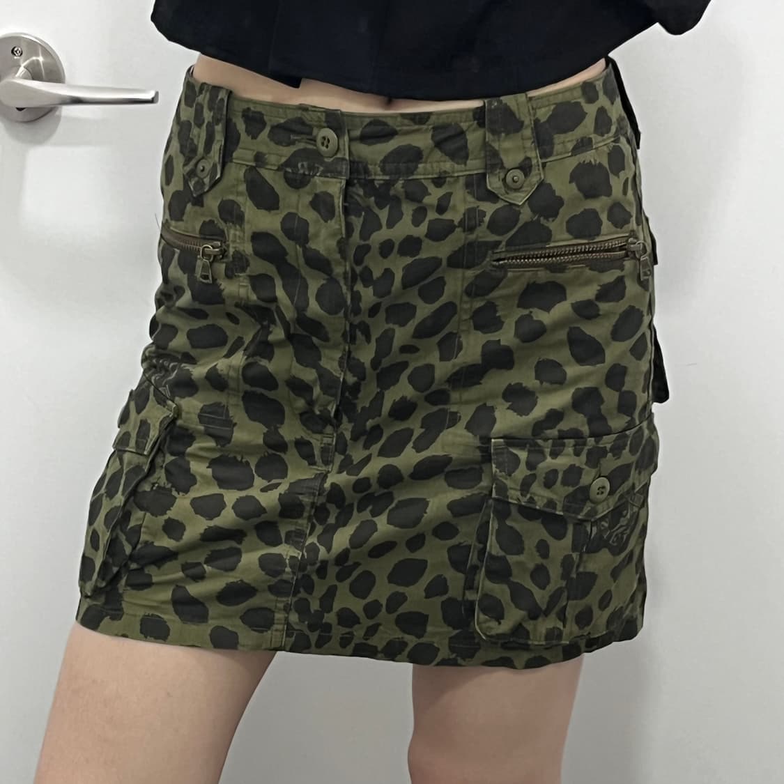 히스테릭 글래머 카모 카고 미니 스커트 치마 상품이미지1