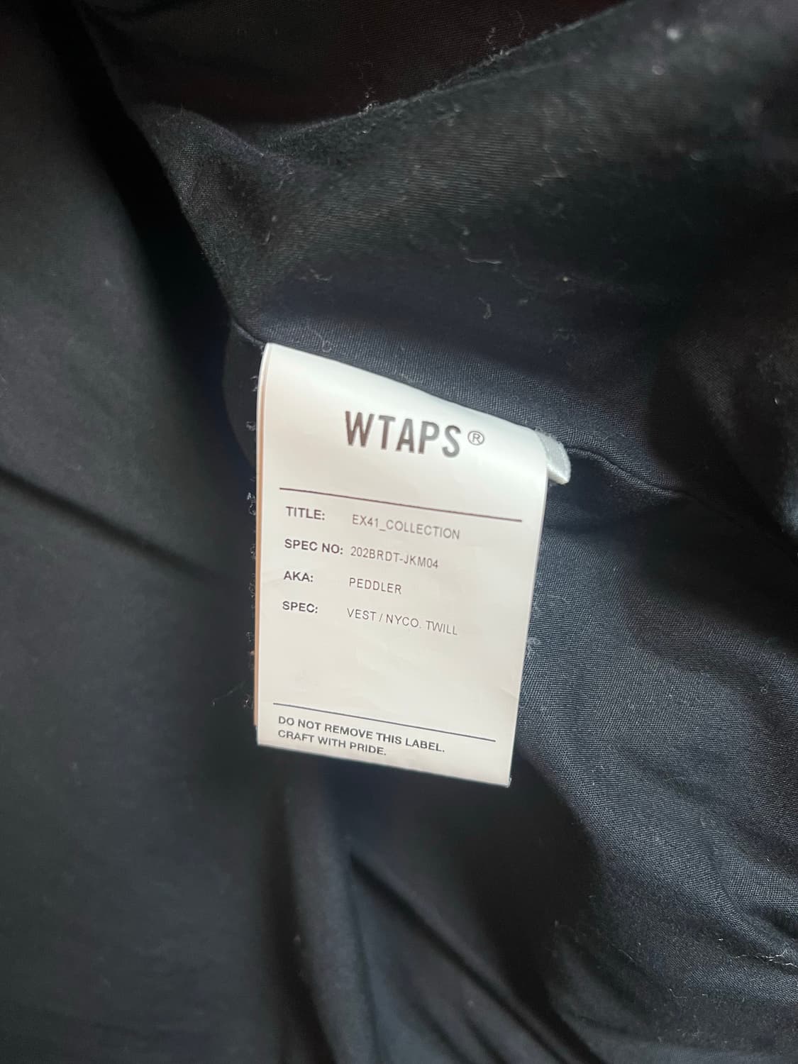 WTAPS 패딩 조끼 블랙 02 사이즈 상품이미지6