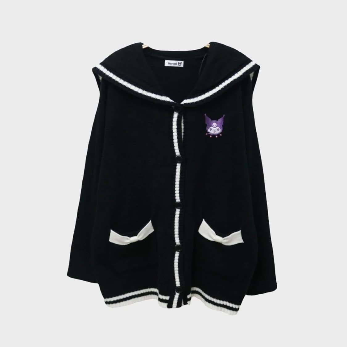 쿠로미 프레피룩 자수 포인트 가디건 62429 상품이미지1