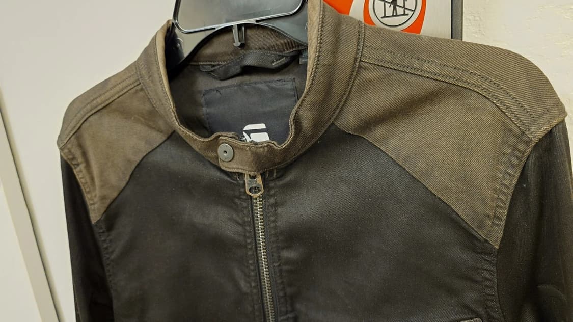 지스타 로우 리벤드 슬림 3D 바이커 데님 자켓 상품이미지4