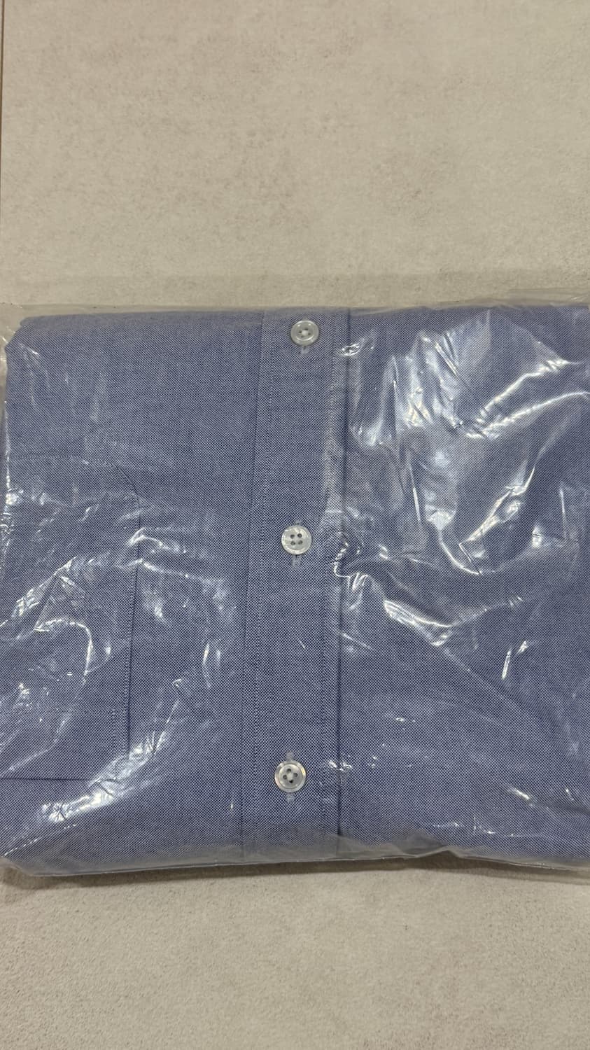 프로드 버튼다운 옥스퍼드 셔츠 블루 XXL(54) 레귤러핏 상품이미지3