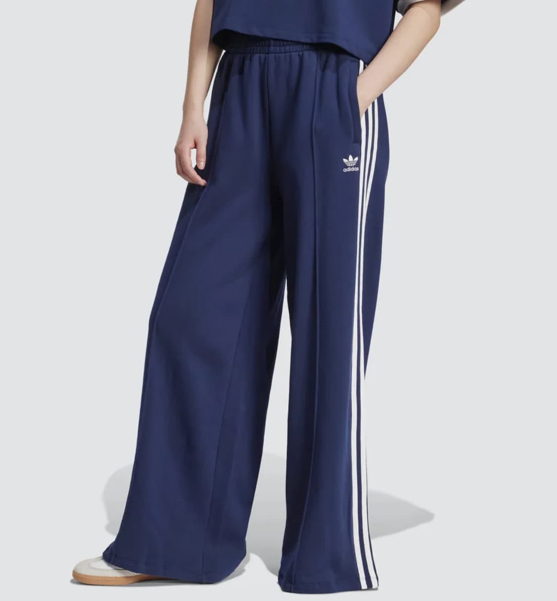 3S 루즈 프렌치 테리 와이드 레그 팬츠 - 나이트인디고 팝니다 상품이미지1