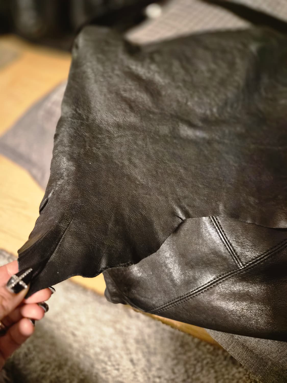 리얼 램스킨 숄더백 상품이미지4