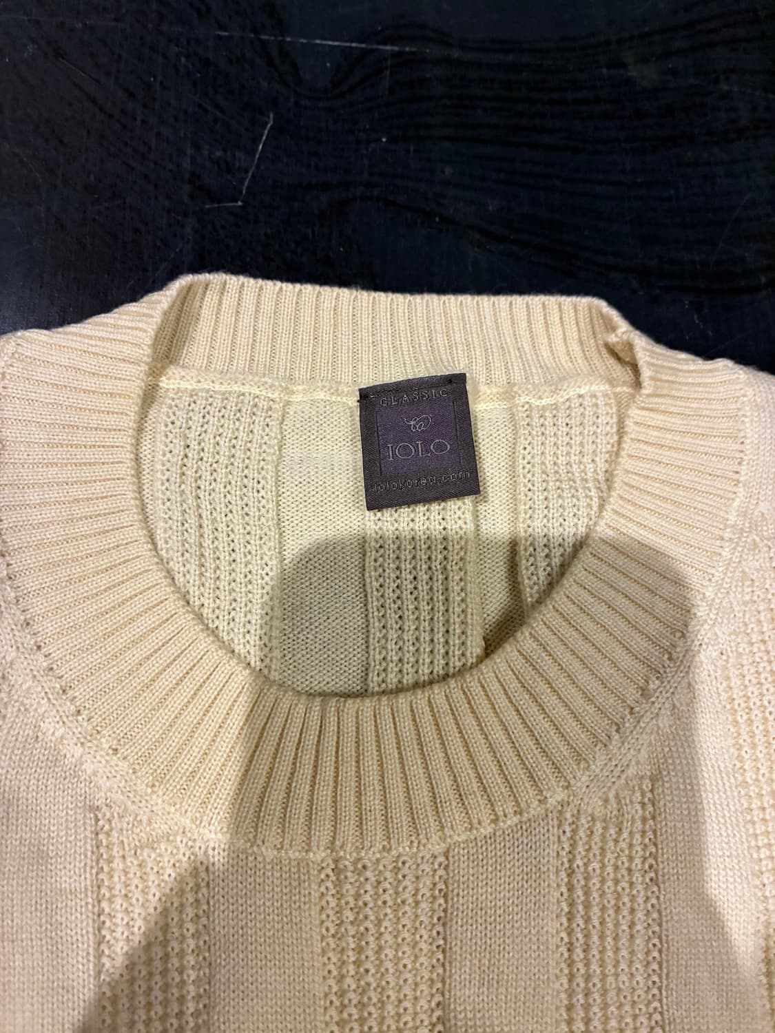 XL) IOLO 이올로 울 니트 베이지 상품이미지2