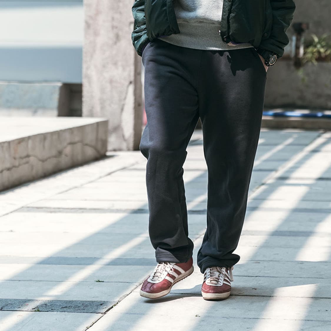 브론슨 논스탁 헤비 웨이트 리버스위브 테리 트레이닝 스웻 팬츠 상품이미지8