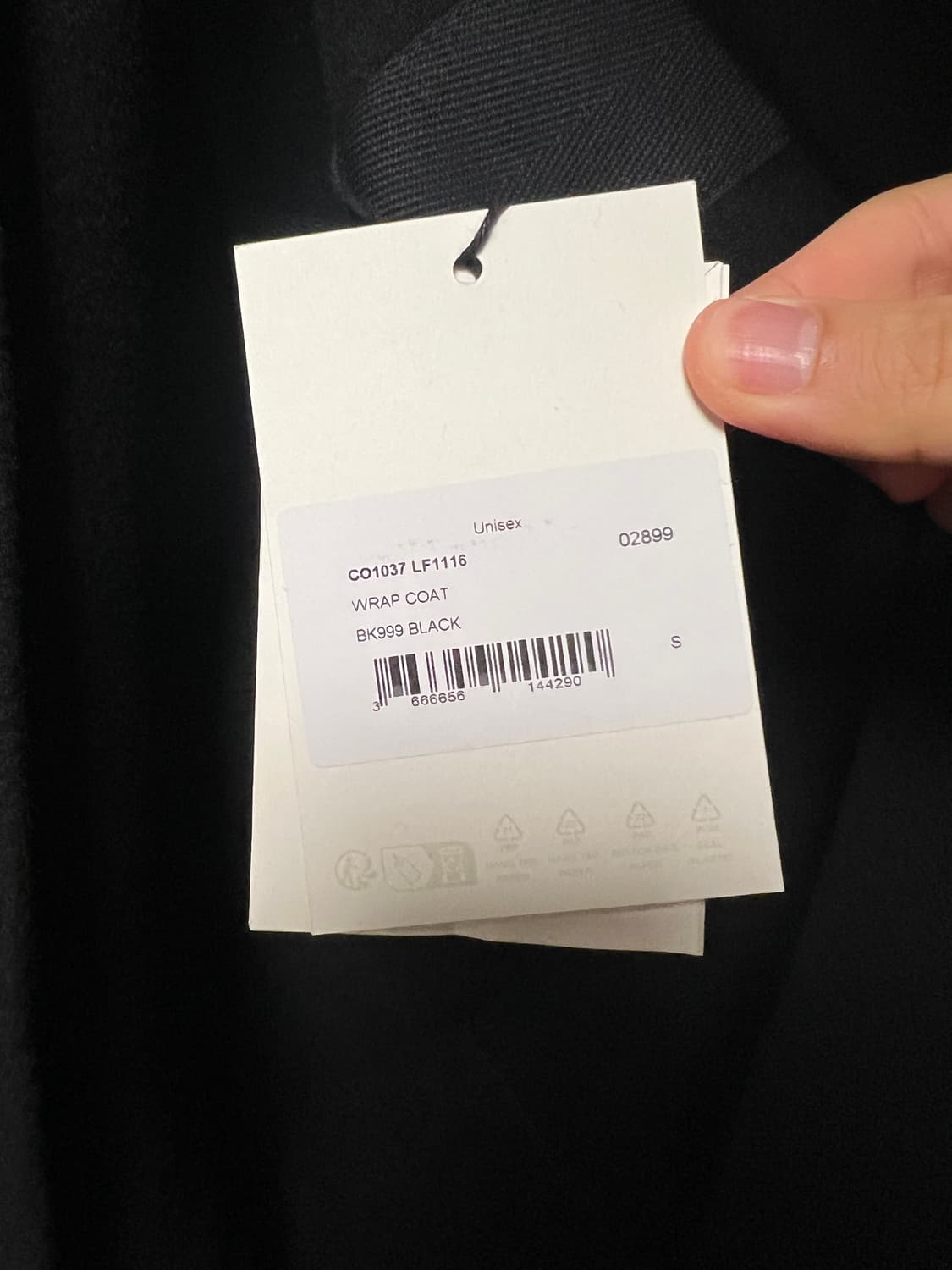 [S] 르메르 랩코트 블랙 새상품 상품이미지6