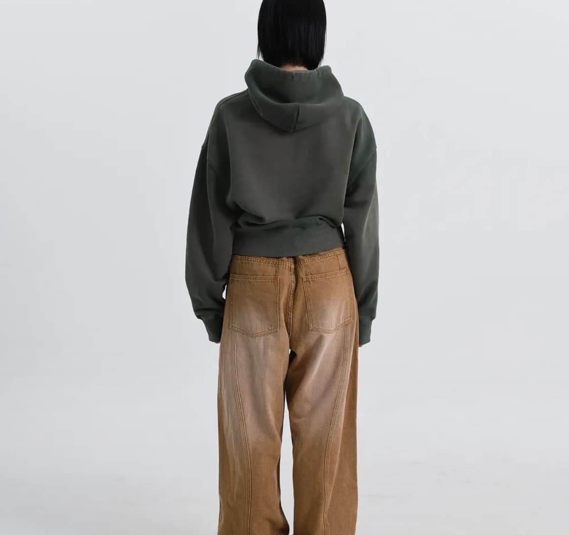 피지컬 디파트먼트 cropped hoodie 상품이미지2