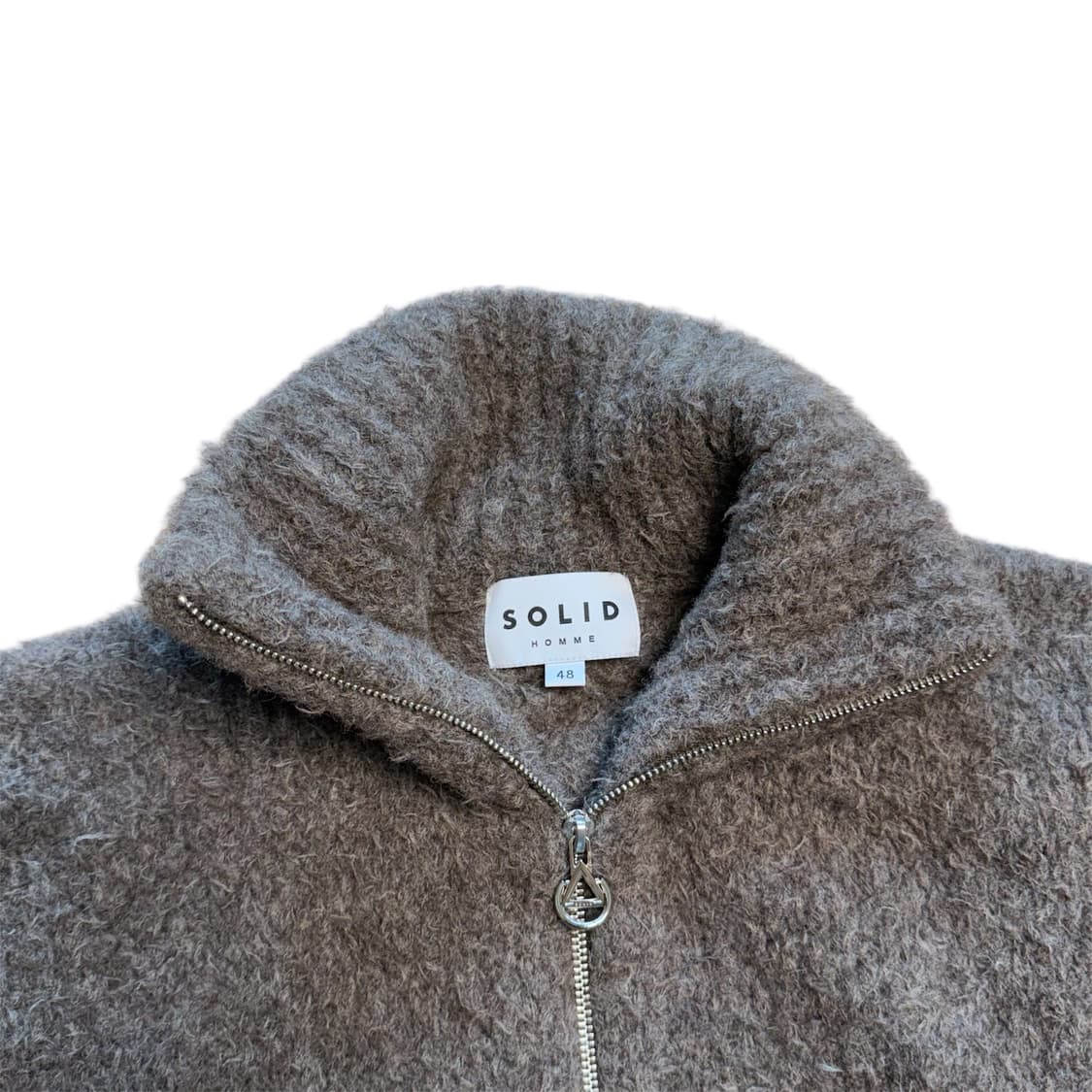 솔리드 옴므 모헤어 니트집업 상품이미지2