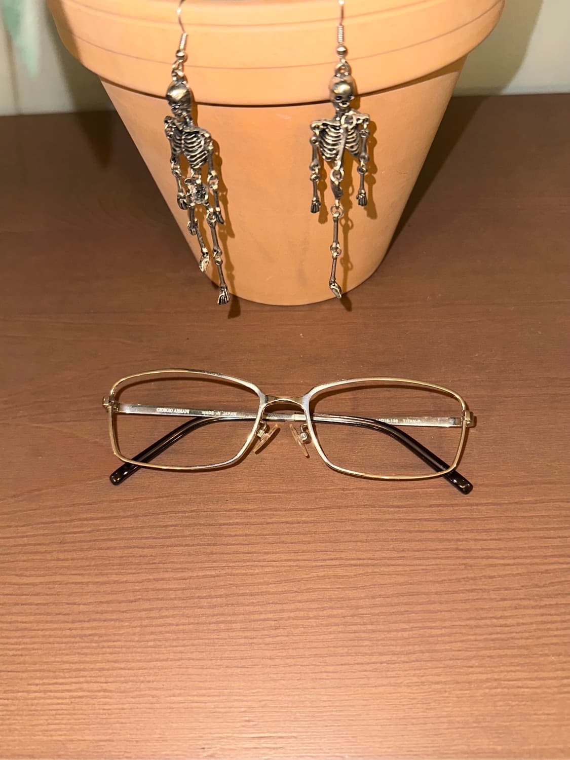 90-00s Giorgio Armani old square glasses 상품이미지5