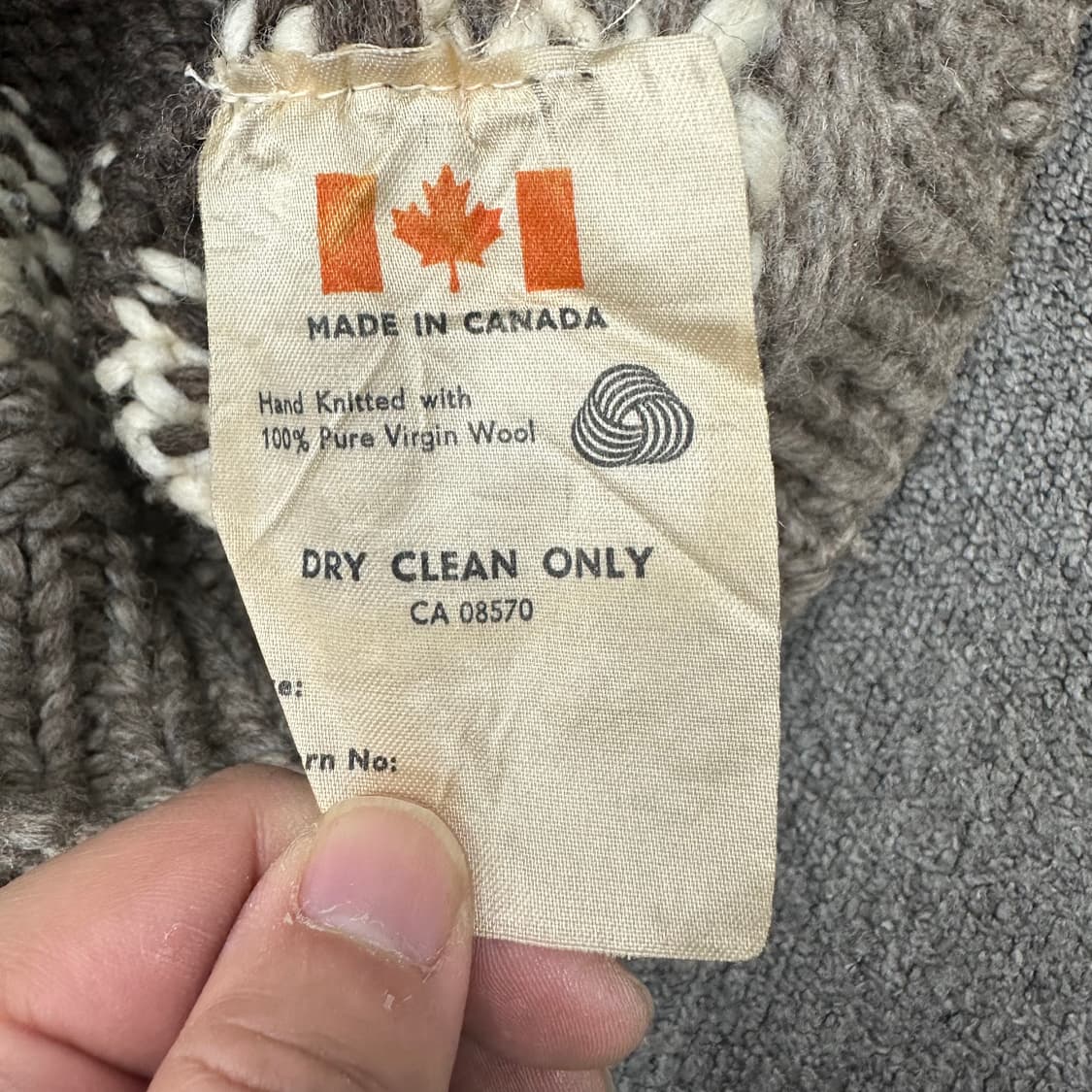 캐나다 빈티지 코위찬 니트 상품이미지5