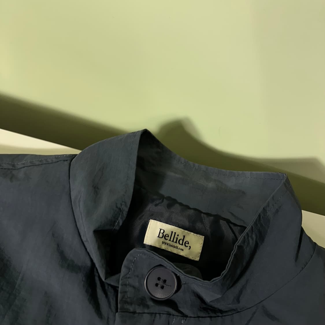 OS 벨리에 파스텔네이비 오버핏 투웨이 썬페이드 바막자켓 상품이미지3