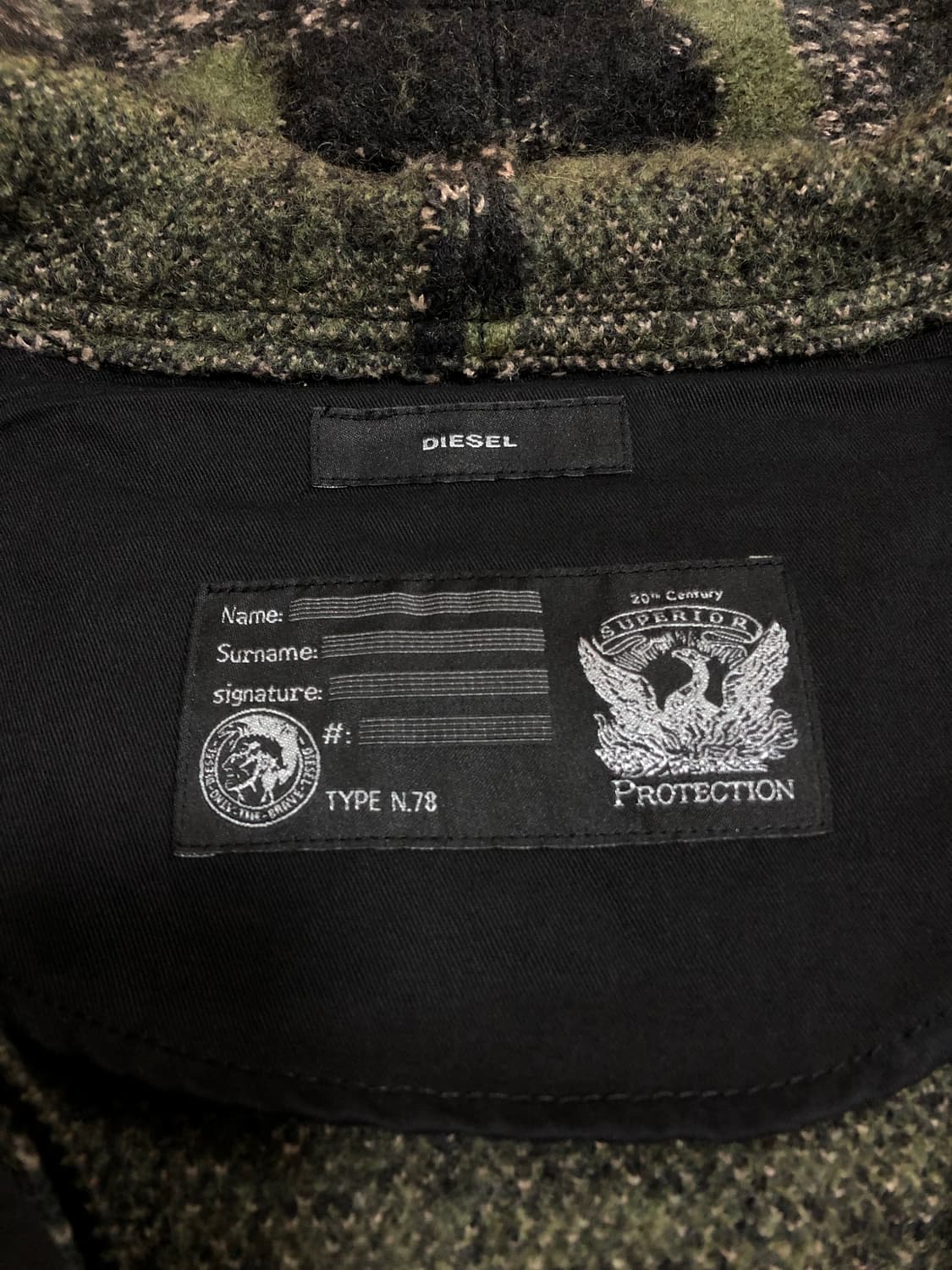 camo hoodie ct / diesel 상품이미지8