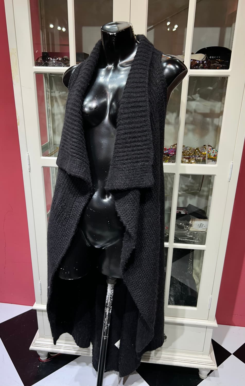 Rick Owens gleam a/w 10 릭오웬스 슬리브리스 가디건 상품이미지1