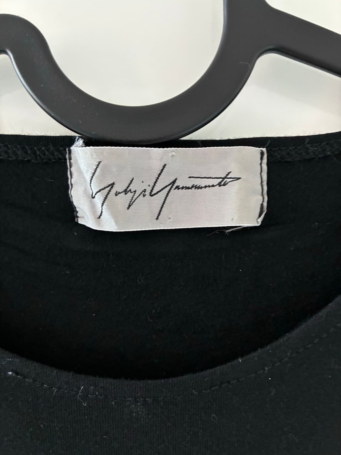 [Yohji Yamamoto] 요지야마모토 블랙 반팔 탑 상품이미지3