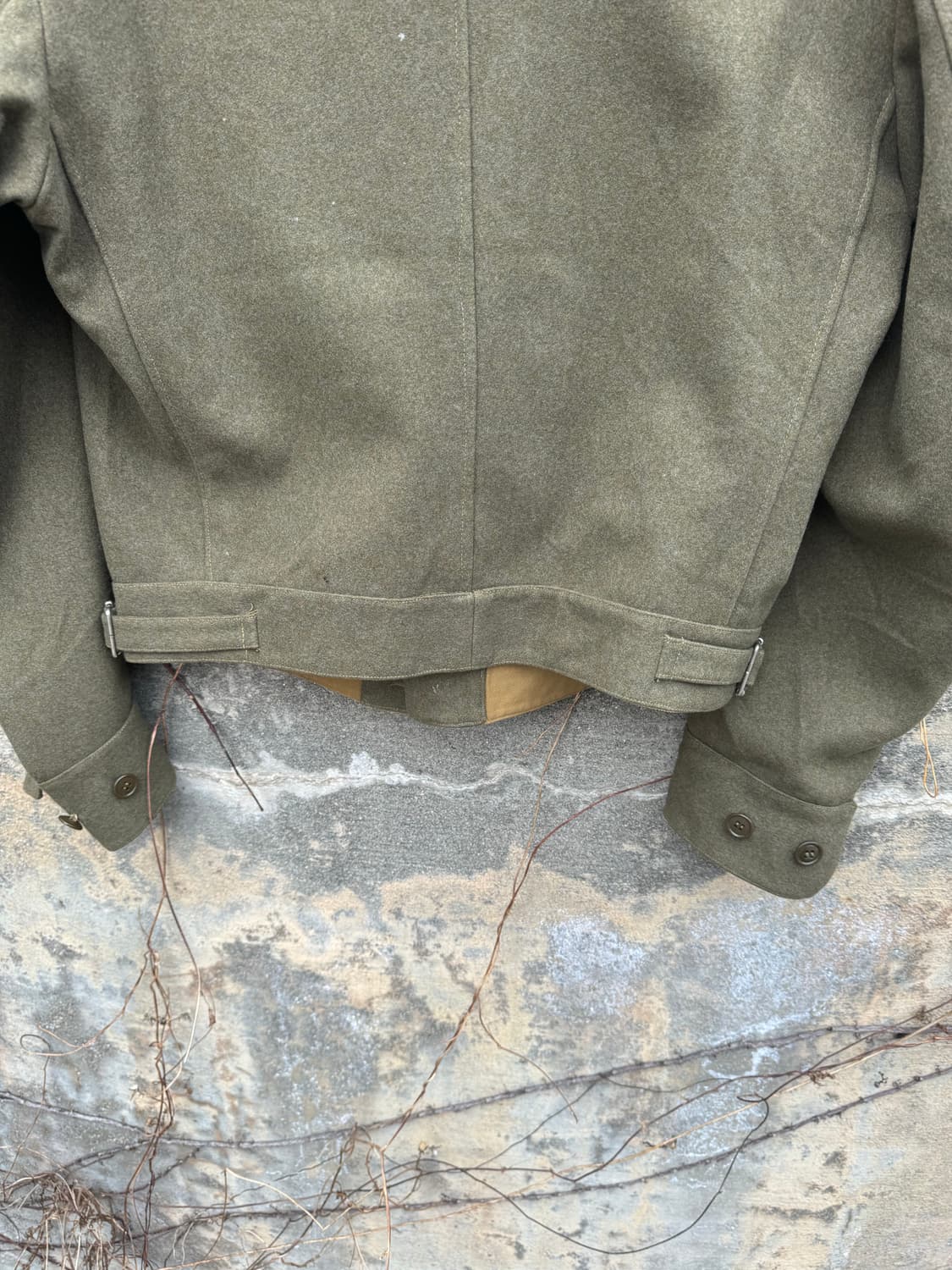 80s 이탈리아군 오리지널 아이크 배틀 드레스 울 자켓  상품이미지8