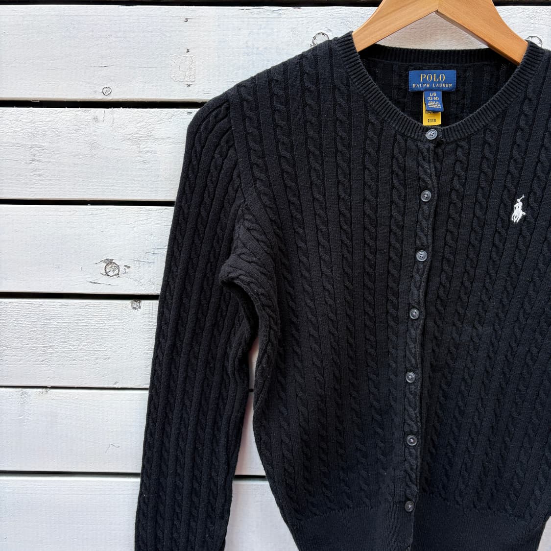 Polo 폴로 케이블 꽈배기 니트 가디건 상품이미지5