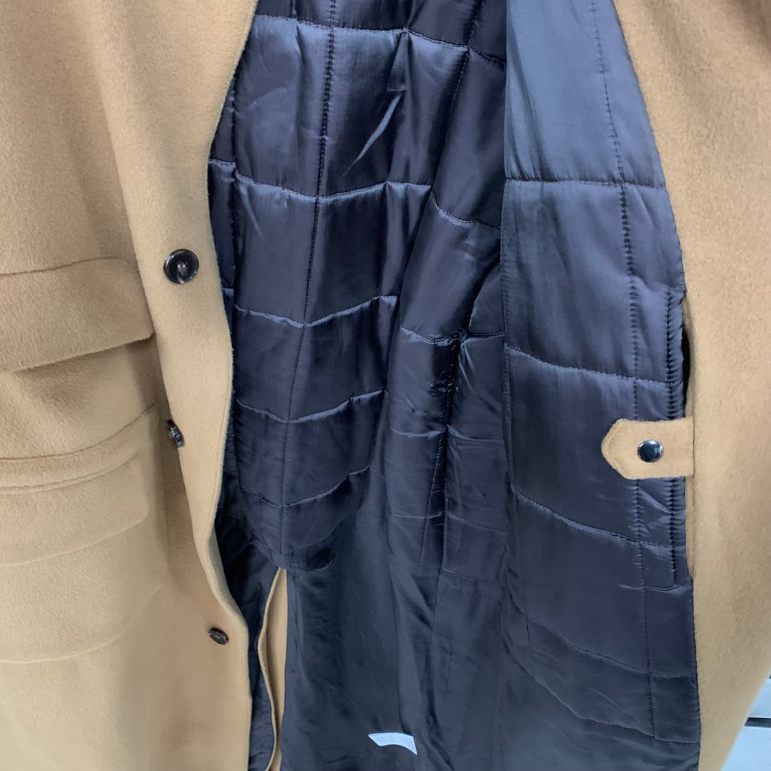 에르디(erd) 울캐시미어 혼방 래글런 발마칸 롱코트 베이지 상품이미지5