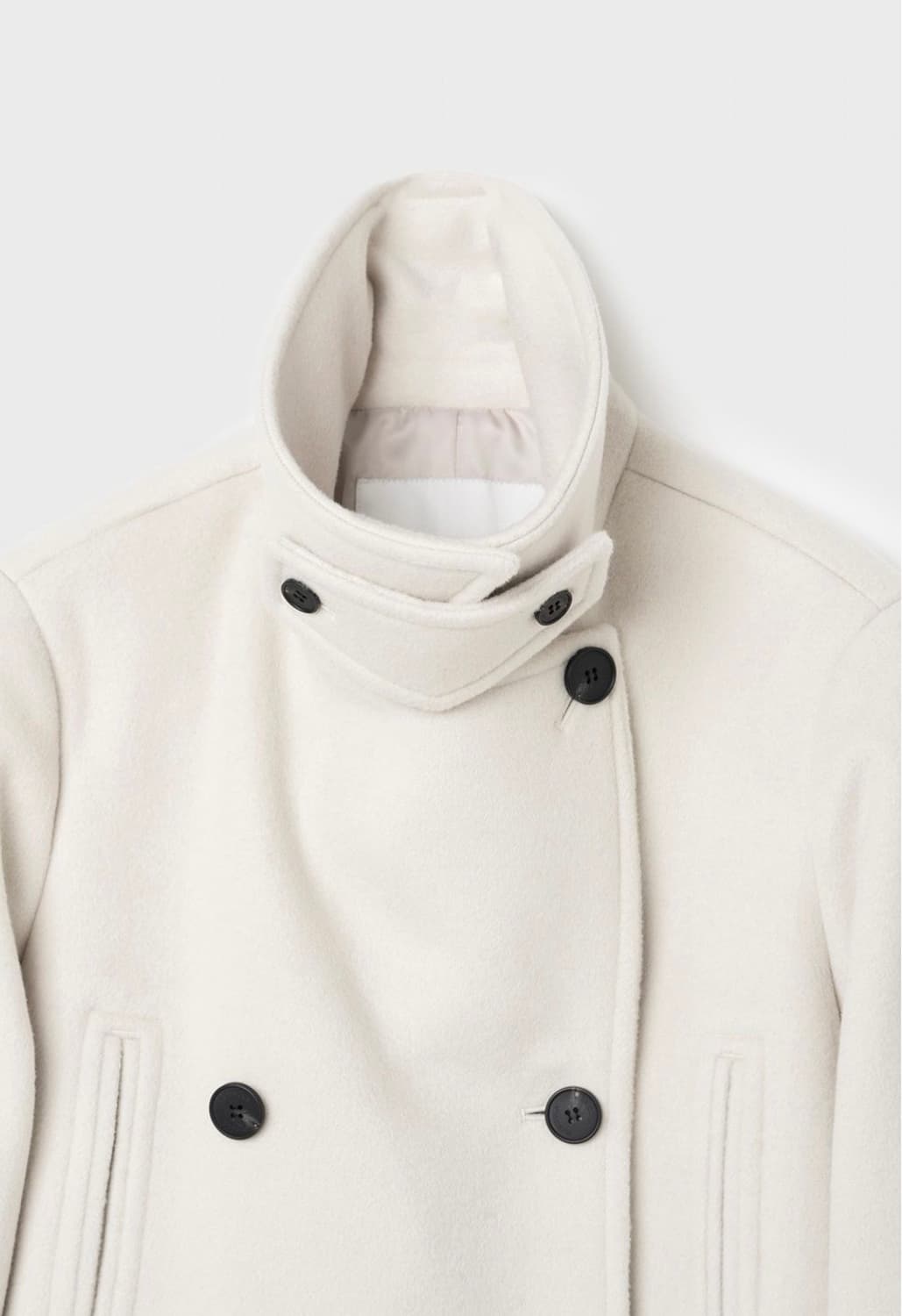 WOOL PEA COAT (IVORY) 상품이미지2