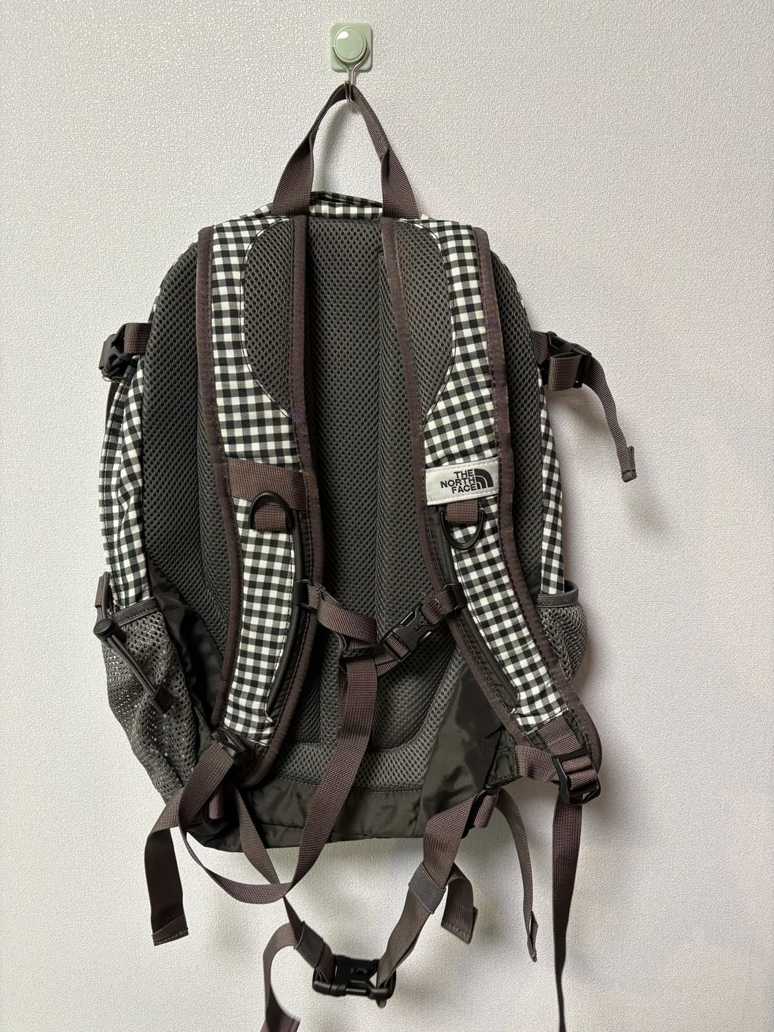 노스페이스 체크 백팩 빈티지 싱글샷 모리걸 가방 일본 도트 상품이미지4