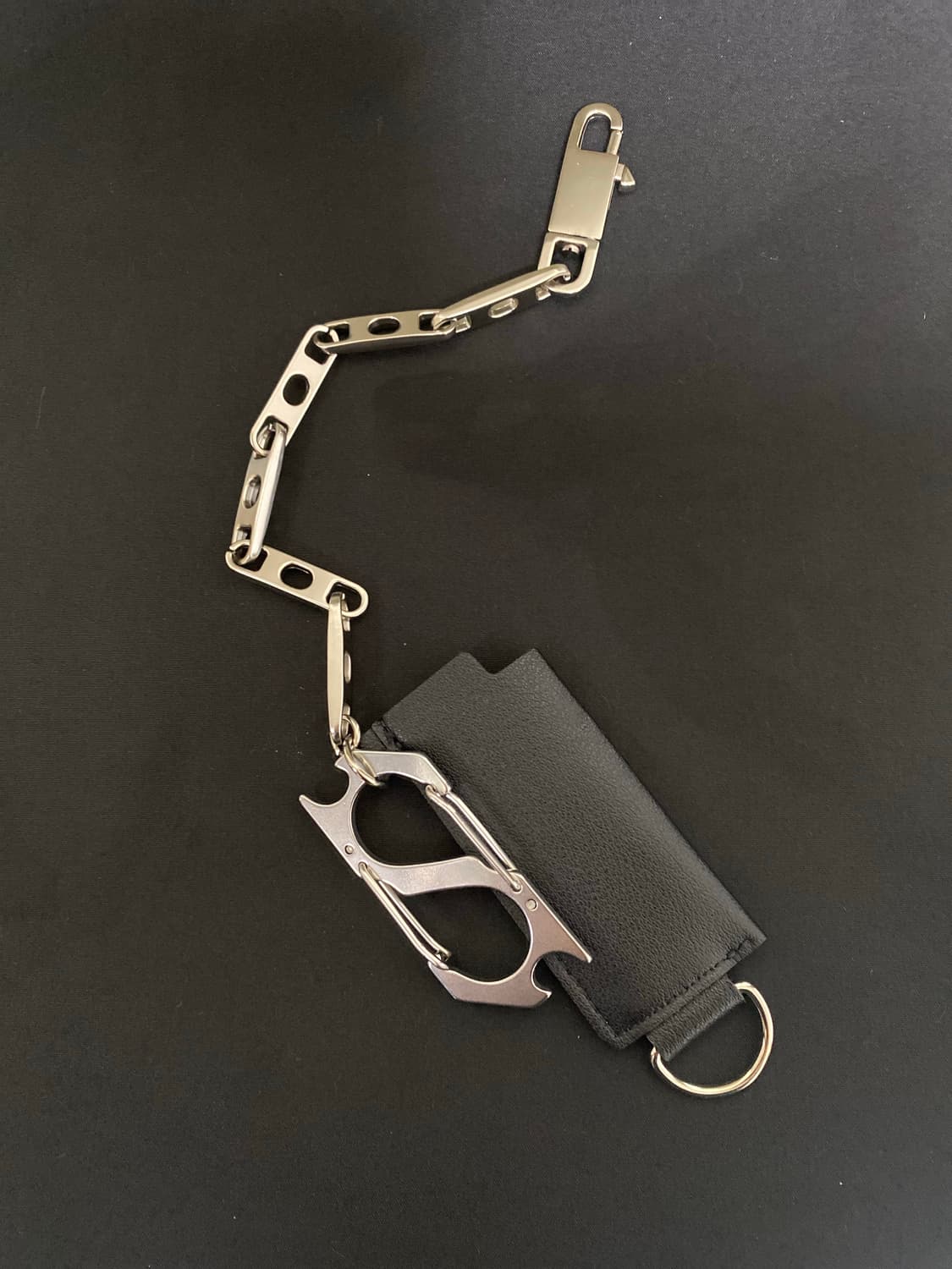 블랙 레더 케이스  키링 상품이미지3