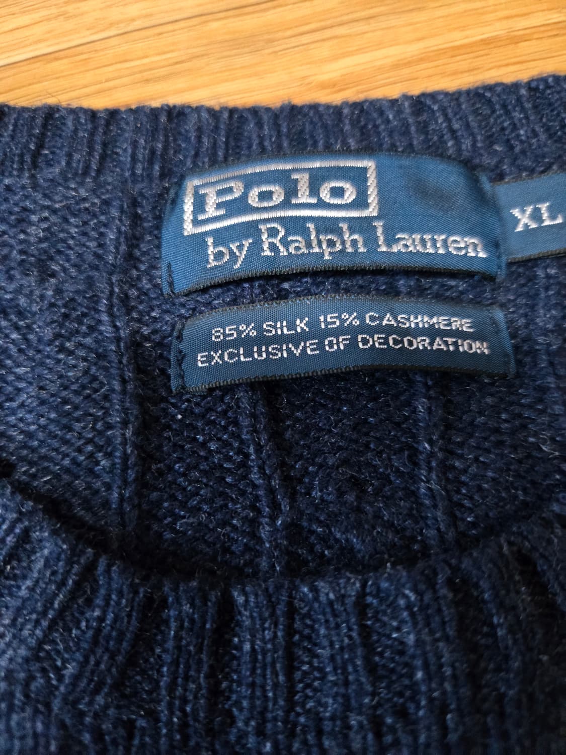 폴로랄프로렌 남성 실크,캐시미어 케이블 니트 상품이미지6