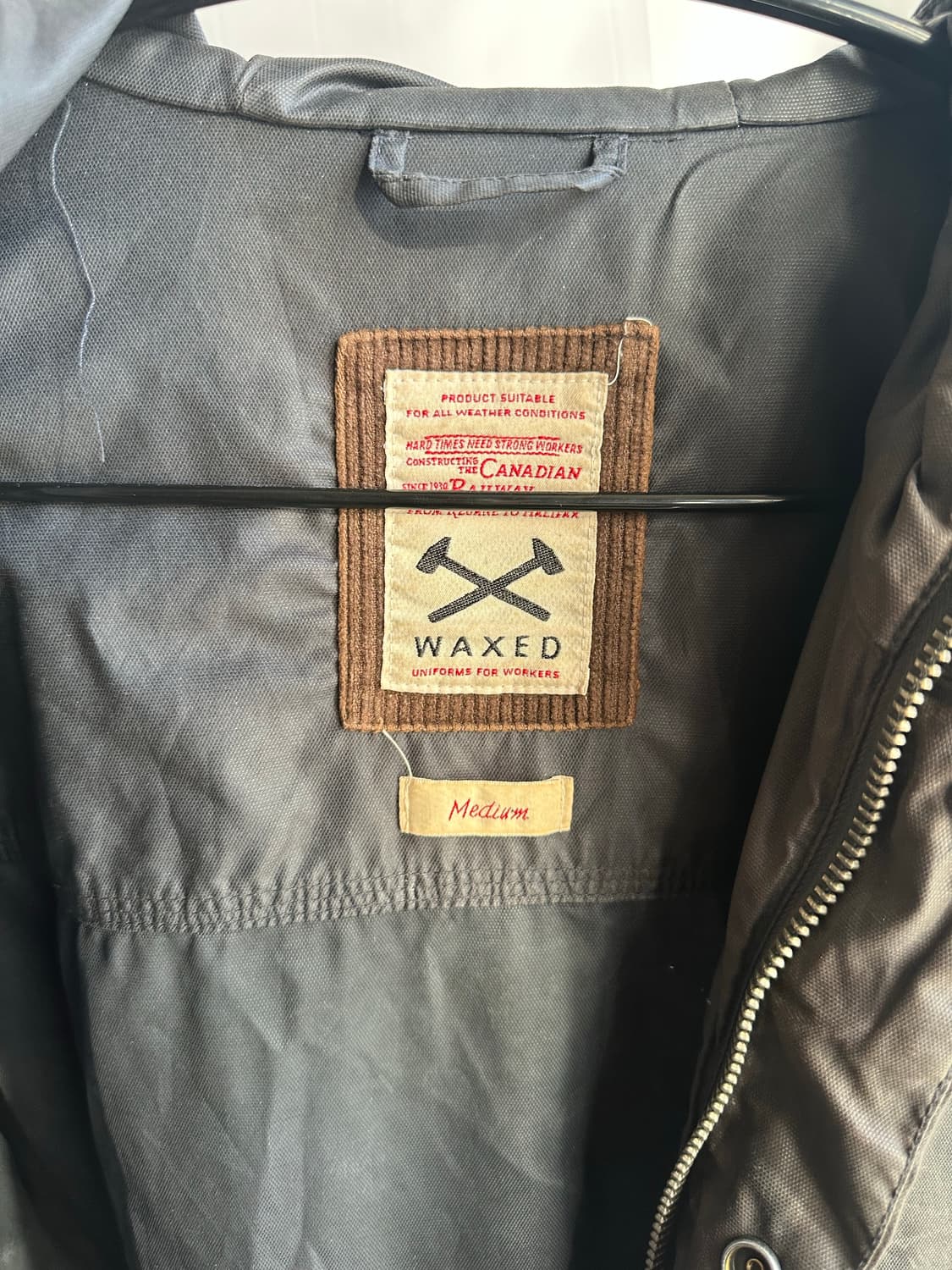 시리즈 왁스 워싱 하프 코트 상품이미지6