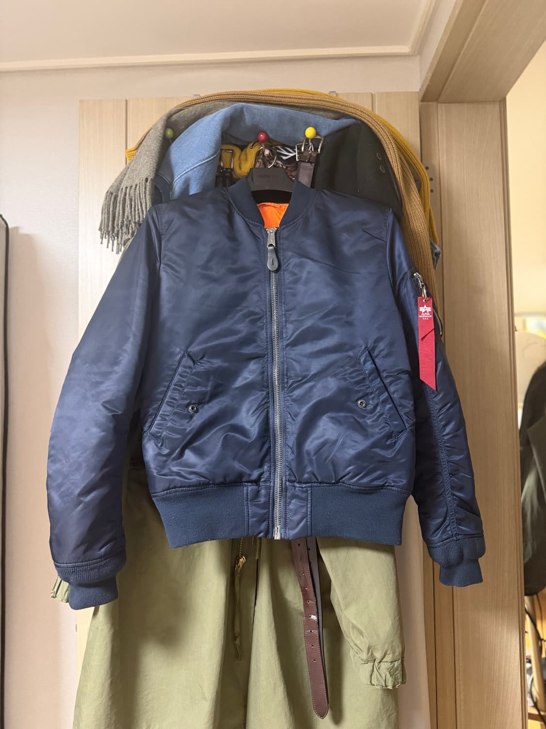 알파인더스트리 ma-1 네이비 m 상품이미지1