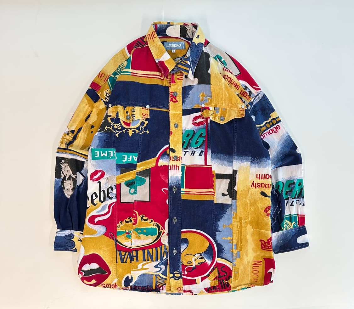 Iceberg 아이스버그 그래픽 셔츠 w(XL) 상품이미지2