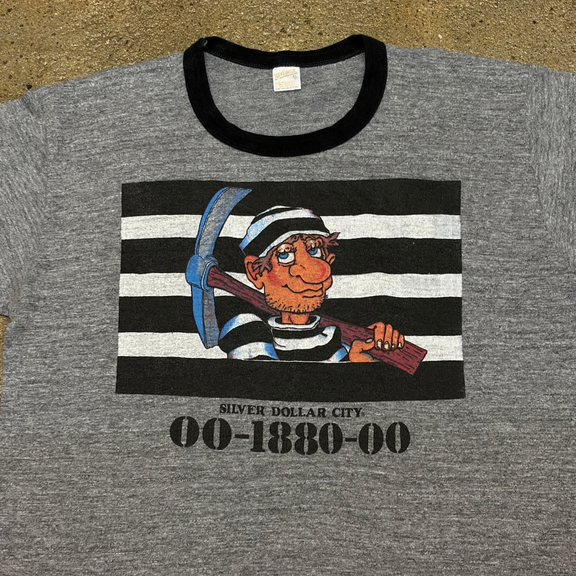 80s Made in USA 미국 빈티지 싱글스티치 링거티 반팔티 상품이미지3