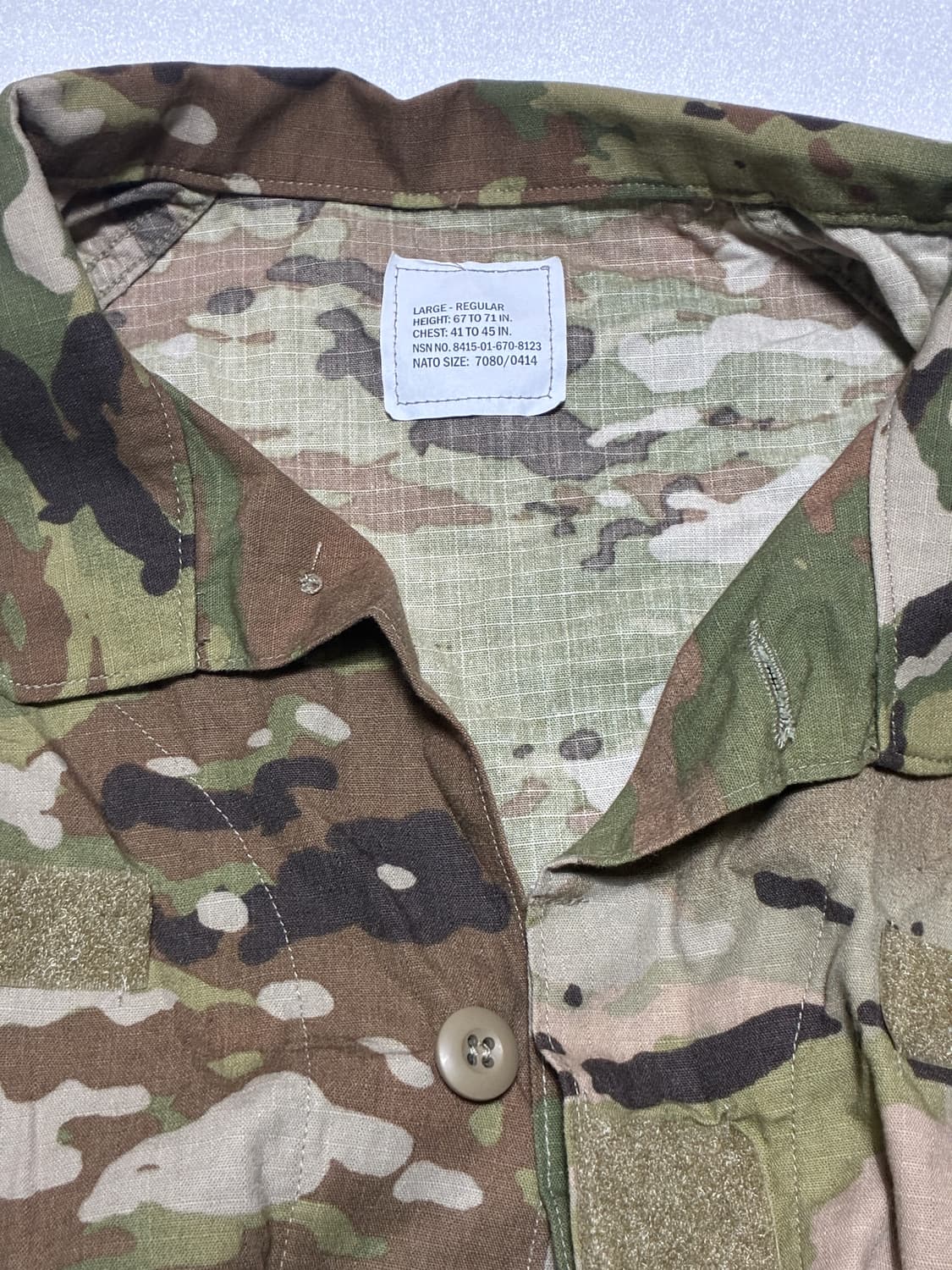 미군 하계용 전투복 세트/ (105-110) 상품이미지6