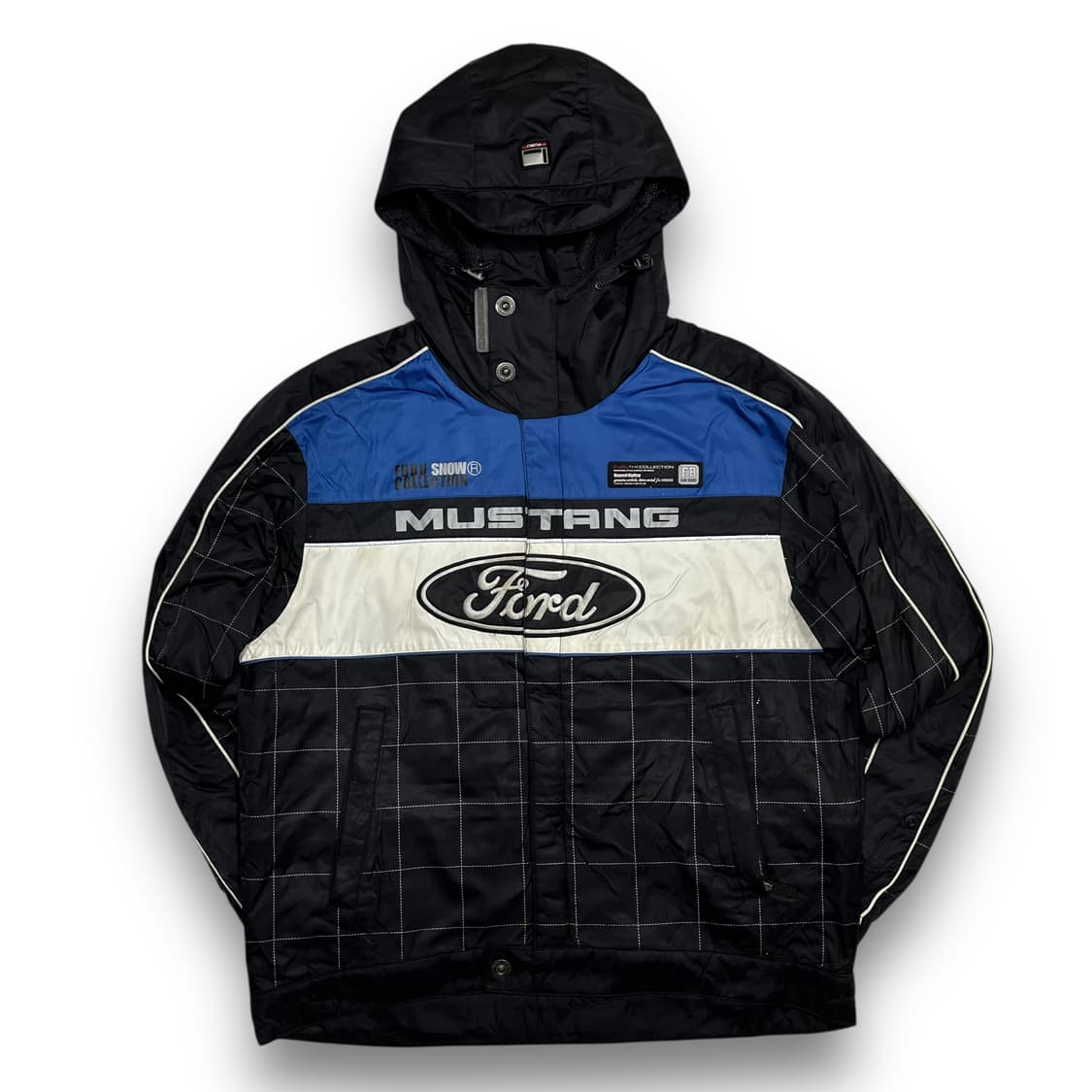 푸부 포드 로고 레이싱 블루 올드스쿨 힙합 자켓 상품이미지4