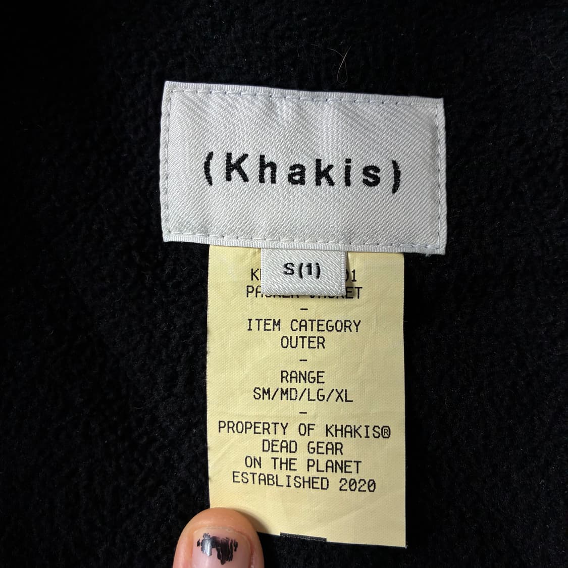 (Khakis) 카키스 윈드브레이크 블랙 페티드 자켓 상품이미지6